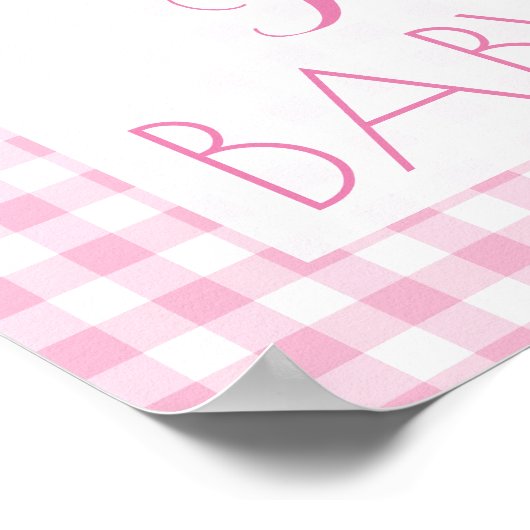 Poster Baby shower en caoutchouc (Coin)