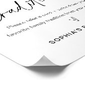 Poster Baby shower EVERLEIGH Family Traditions (Coin)