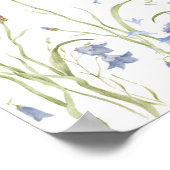 Poster Baby-Shower Fleur Sauvage (Coin)