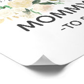 Poster Baby shower Fleurs Conseils pour maman SIGNE (Coin)