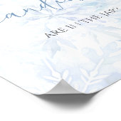 Poster Baby Shower Flocon de Neige Bleu Devinez Combien d (Coin)
