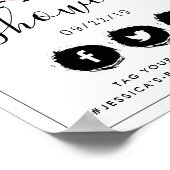 Poster Baby shower Floral Chic (Coin)