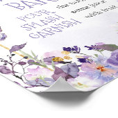 Poster Baby shower floral enchanté Maman Osa Bar (Coin)