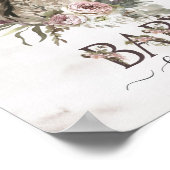 Poster Baby shower Floral Horse Ranch (Coin)