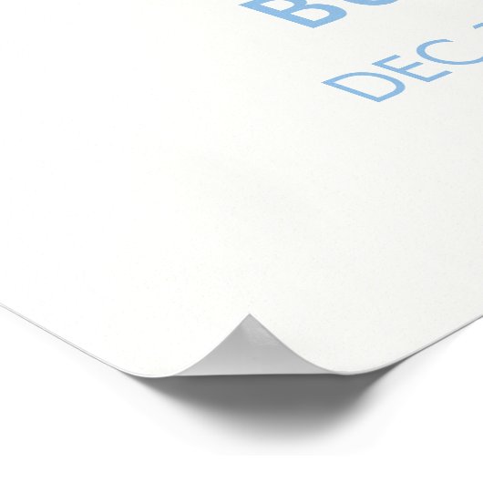 Poster Baby shower Garçon à cadre de petit garçon moderne (Coin)