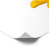 Poster Baby Shower Garçon Manqué Monstre Violet Nursery (Coin)