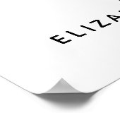 Poster Baby Shower Garçon Pieds Bleus Bienvenue (Coin)