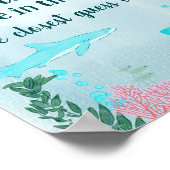 Poster Baby shower Gummy Shark Jeu (Coin)