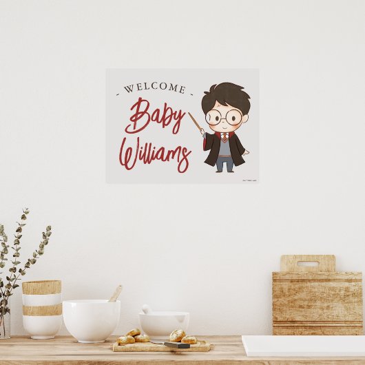Poster Baby shower Harry Potter simple (Cuisine)