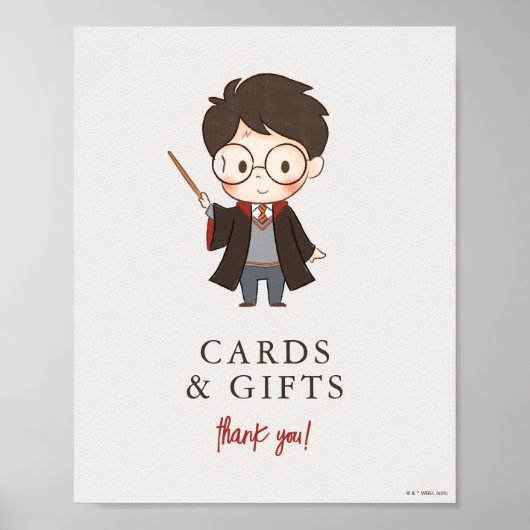 Poster Baby Shower Harry Potter Simple (Devant)