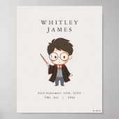Poster Baby shower Harry Potter simple (Devant)