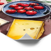 Poster Baby shower italien moderne de nourriture signe de (Coin)