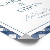 Poster Baby Shower Jean Bleu (Coin)