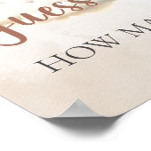 Poster Baby shower JEU DEVINEZ COMBIEN DE Ballons Ours (Coin)