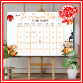 Poster Baby shower JEU Devis Date D'Échéance Un Peu Citro