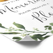 Poster Baby shower Jumeaux Décorent Un Panneau Bloc (Coin)