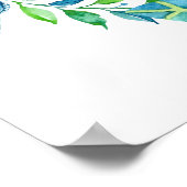 Poster Baby shower Jungle Giraffe Bienvenue (Coin)