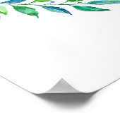 Poster Baby shower Jungle Rhino Bienvenue (Coin)