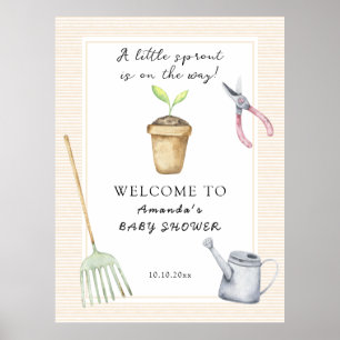 Poster Baby shower Little Sprout