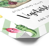 Poster baby shower local - combien de légumes (Coin)