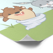 Poster BABY SHOWER LOONEY TUNES™ Bienvenue (Coin)