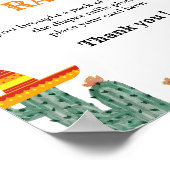 Poster Baby shower mexicain de tombola de bébé (Coin)