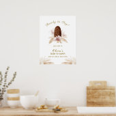 Poster Baby shower moderne Boho Ice Cream Popcicle Bienve (Cuisine)