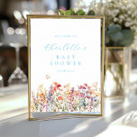 Poster Baby shower moderne et fleur sauvage Accueil<br><div class="desc">Poster d'accueil moderne, baby shower fleur sauvage. Bienvenue dans votre baby shower moderne et enchanteur à thème fleur sauvage avec notre affiche personnalisable. En quelques clics, personnalisez-le avec vos propres détails et préférences. Choisissez parmi une variété de polices, de couleurs, de tailles et de positions pour le rendre unique à...</div>