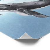 Poster Baby shower moderne Rustic Ocean Livres et cadeaux (Coin)