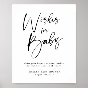 Poster Baby shower moderne Wives for Baby Sign