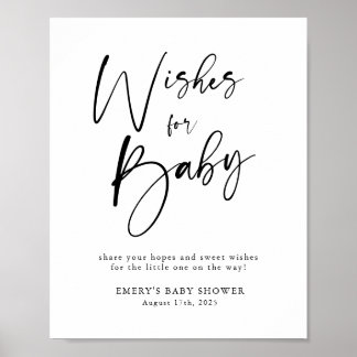 Poster Baby shower moderne Wives for Baby Sign