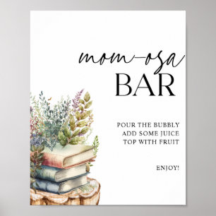 Poster Baby shower Momosa Bar Storybook