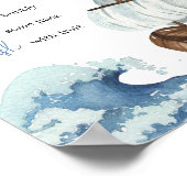 Poster Baby shower nautique Maman Osa Bar (Coin)