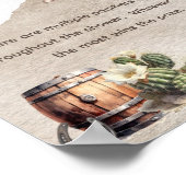 Poster Baby shower occidental de cowboy à éléphant chasse (Coin)