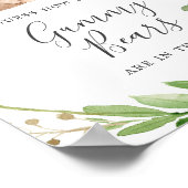 Poster Baby shower Ours Devinez Combien De Gummy Ours (Coin)