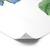 Poster Baby shower papillon (Coin)