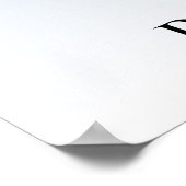 Poster Baby shower Parties scintillant bleue Bienvenue (Coin)