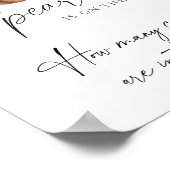 Poster baby shower perle Devinez combien de bonbons (Coin)