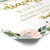 Poster Baby shower Pink Gold Diaper Jeu (Coin)