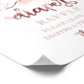 Poster Baby shower Pink Gold Diaper Jeu (Coin)