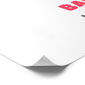 Poster Baby shower Pop de crème glacée à fruits tropicaux (Coin)