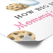 Poster Baby shower pour bébé au lait - Quelle est la tail (Coin)