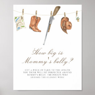 Poster Baby shower pour chasseur Quelle est la taille du