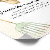Poster Baby shower pousse - Devinez le doux désordre (Coin)