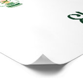 Poster Baby shower Rustique des animaux de bois (Coin)