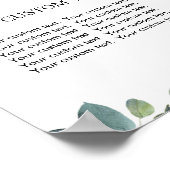 Poster Baby shower Safari animal sur mesure 8"x10" (Coin)