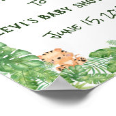 Poster Baby shower Safari Bienvenue (Coin)