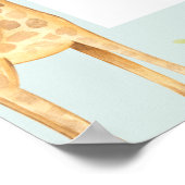 Poster Baby shower Safari garçon signe de bienvenue (Coin)