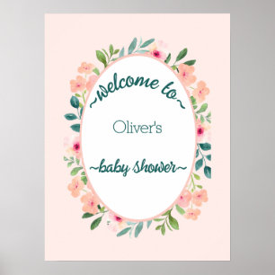 Poster Baby Shower Safari Jungle Sauvage