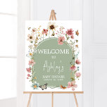 Poster Baby shower Sage Green Baby Bloom Bienvenue<br><div class="desc">Faites de votre événement un événement spécial avec ce Baby shower Boho avec notre Affiche de bienvenue mignonne et joliment imprimable avec l'adorable thème Baby in Bloom Baby shower. Téléchargez,  personnalisez et créez des souvenirs durables avec cette touche parfaite pour votre fête joyeuse ! BS676</div>